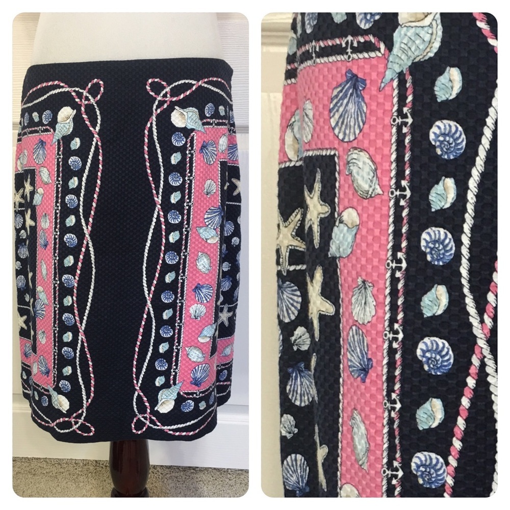 Talbots Nautical Seashore Skirt